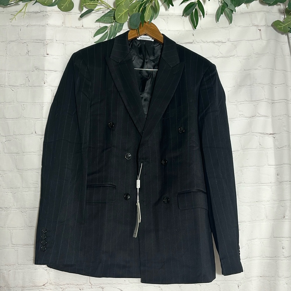 🌼WEHILION MEN'S BLACK‎ SUIT BLAZER. SIZE MEDIUM